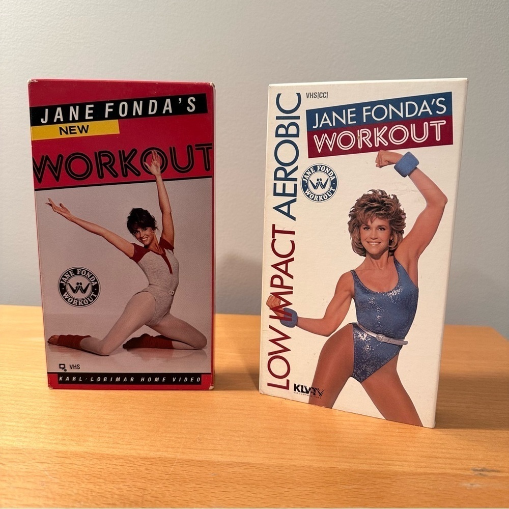 VHS EUC Jane Fonda Workout (Aerobic, Low-Impact, Beginners & Advanced) Fit